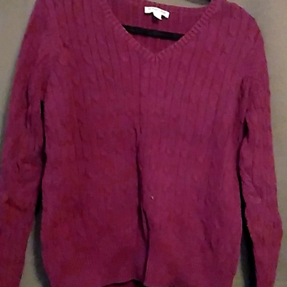 Dark purple v neck st John's bay sweater xl